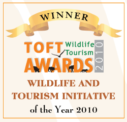 Winner, TOFT Wildlife Tourism Award for Wildlife And Tourism Initiative of the Year 2010